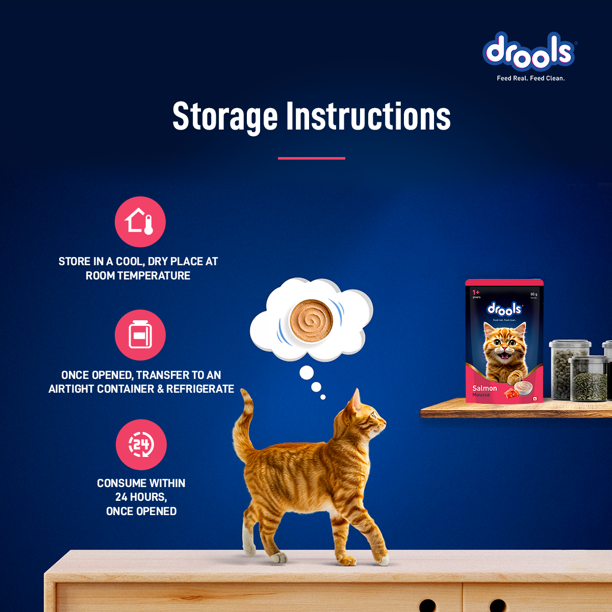 Drools Mousse Salmon - 80 gm | Wet Cat Food