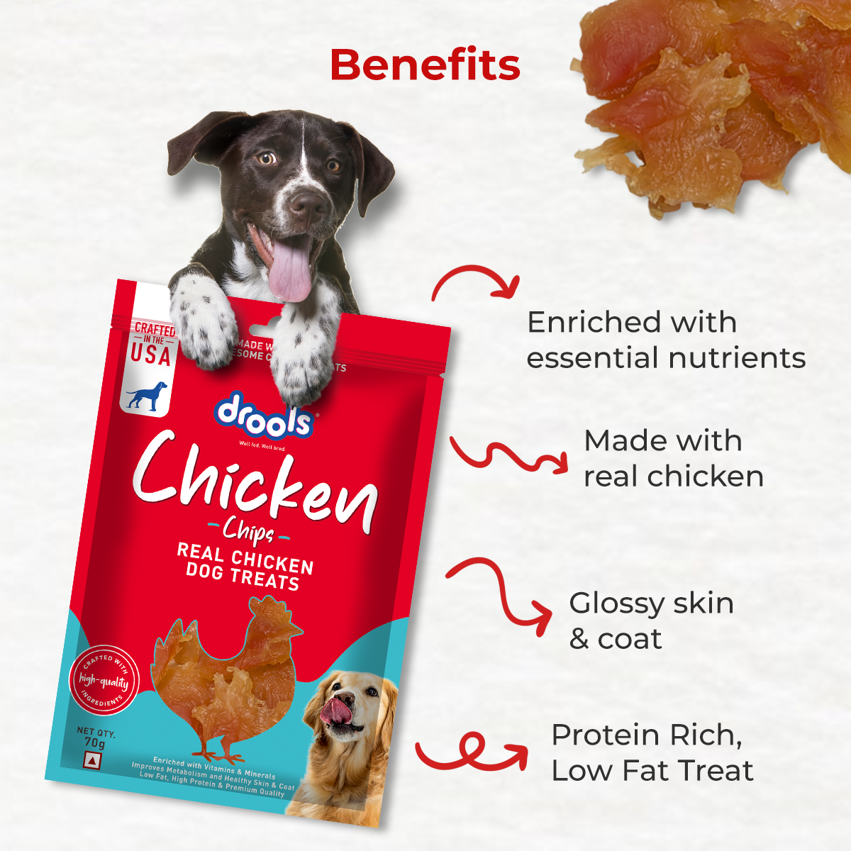 Drools Chicken Chips | Dry Dog Treats