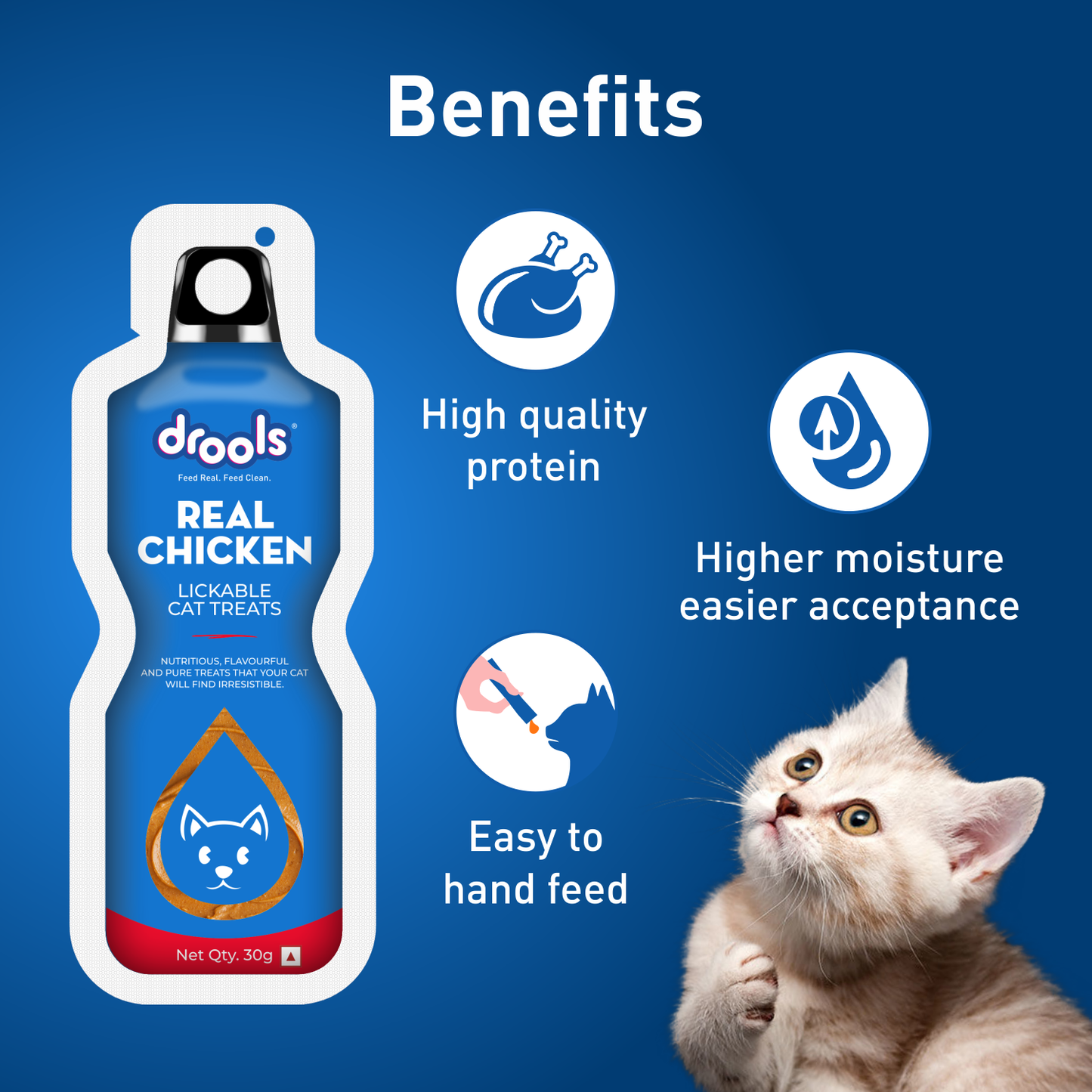 Drools Lickable Chicken | Wet Cat Treats
