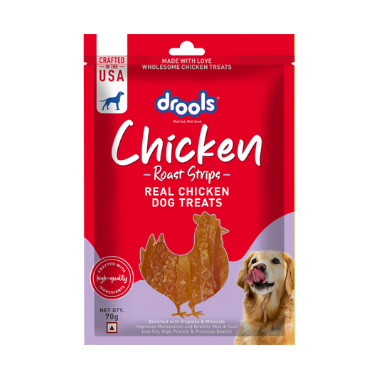 Drools Chicken Roast Strips | Dry Dog Treats