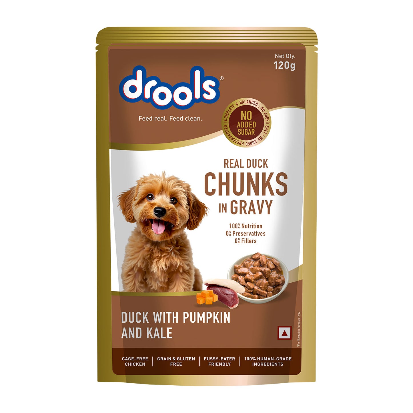 Drools Adult Duck with Pumpkin & Kale Gravy | Wet Dog Food