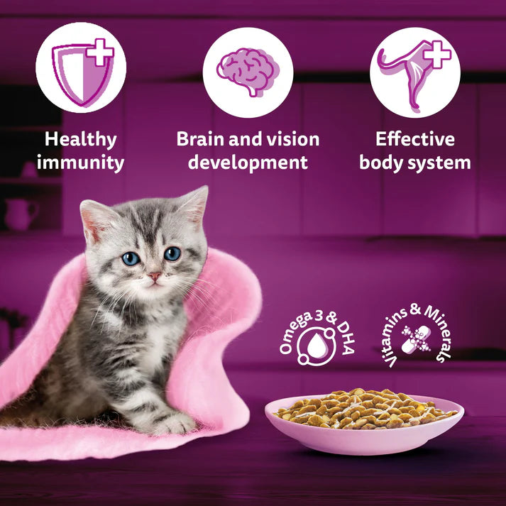Whiskas Tasty Mix Kitten Chicken Tuna & Sweet Potato Gravy | Wet Cat Food