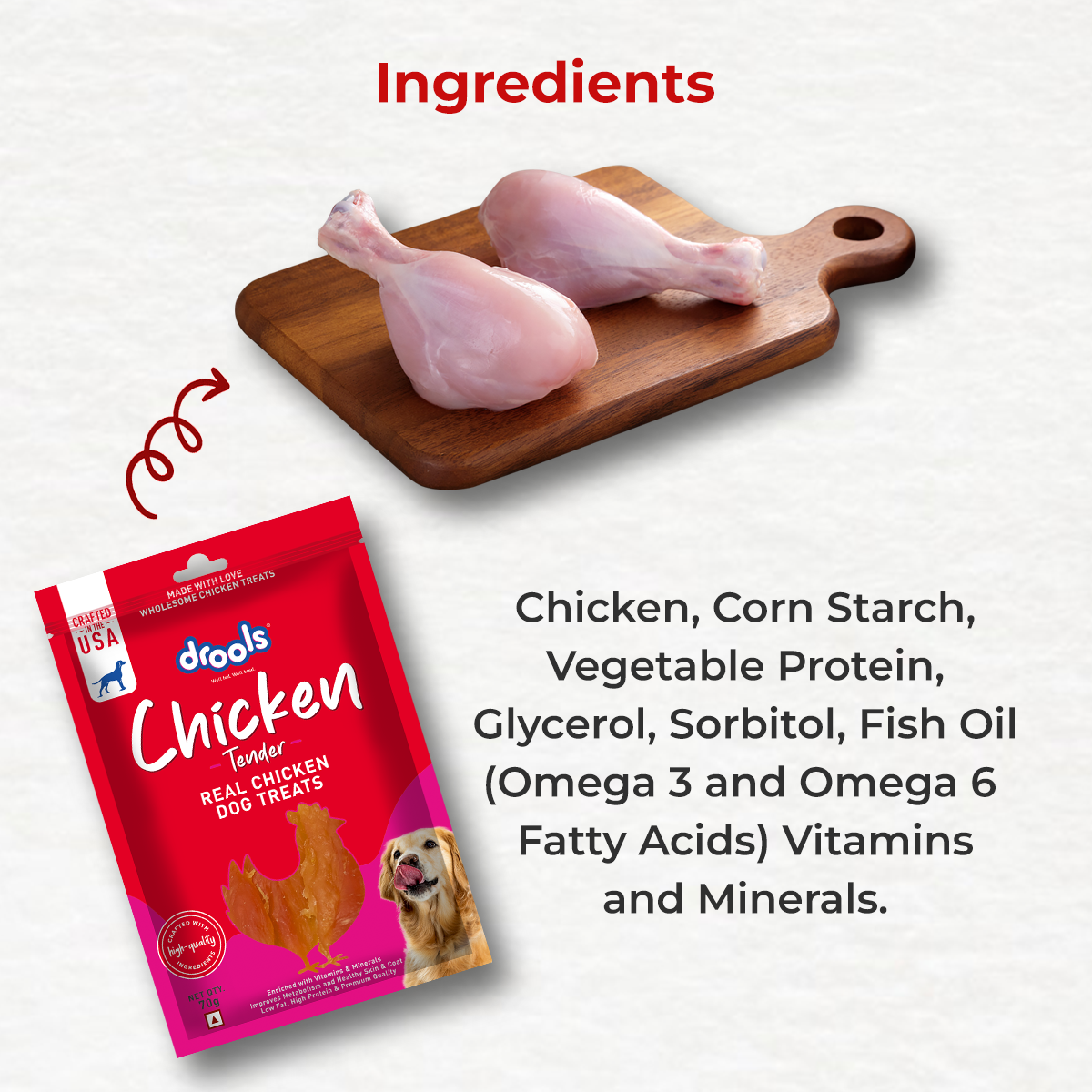 Drools Chicken Tender | Dry Dog Treats