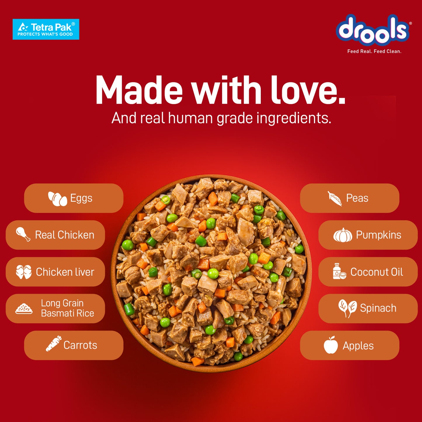 Drools Chicken Pumpkin Biryani | Fresh Dog Food