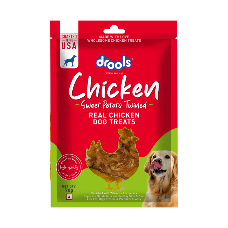 Drools Chicken and Sweet Potato Twined | Dry Dog Treats