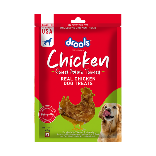 Drools Chicken and Sweet Potato Twined | Dry Dog Treats