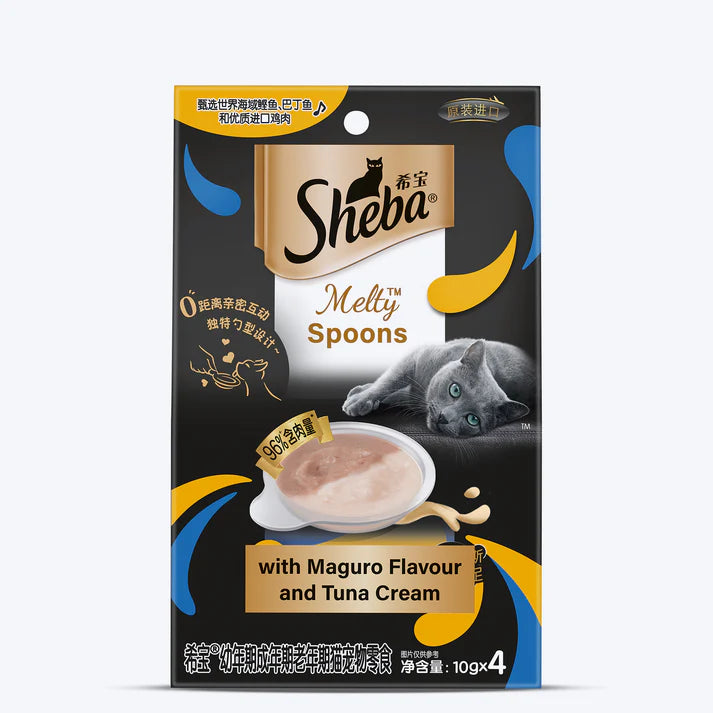 Sheba Melty Spoons Maguro Flavour With Tuna Cream | Wet Cat Treats