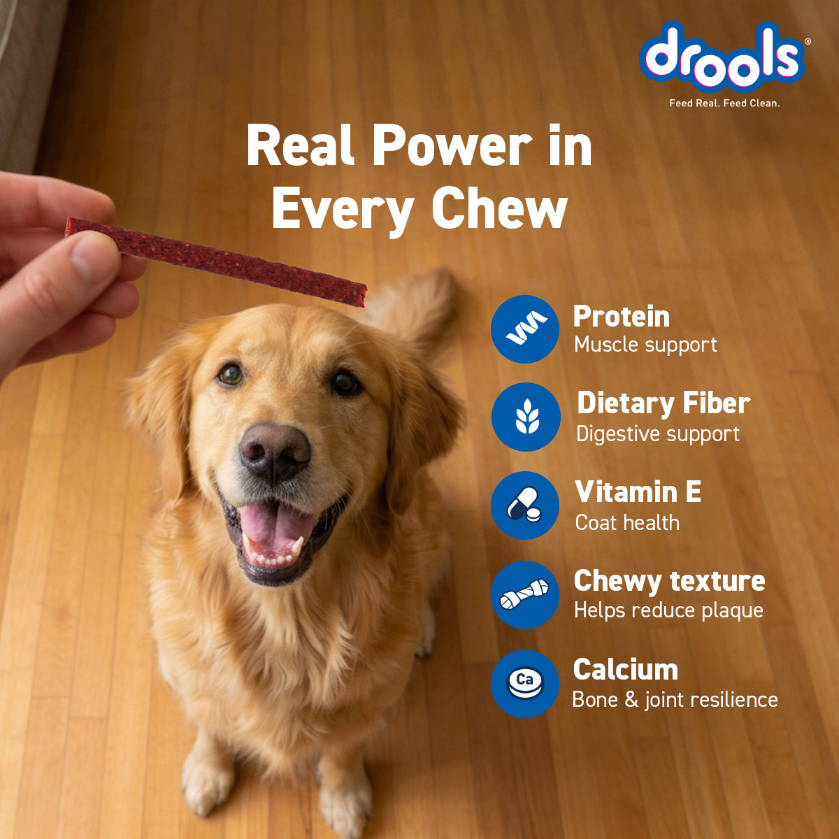 Drools Chicken Strawberry Sticks | Dry Dog Treats