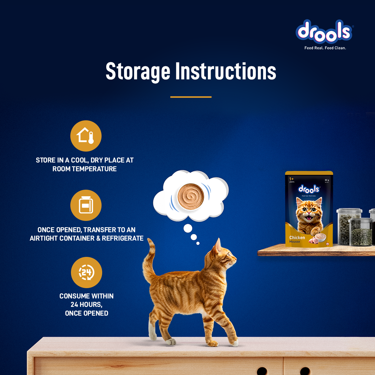 Drools Mousse Chicken - 80 gm | Wet Cat Food
