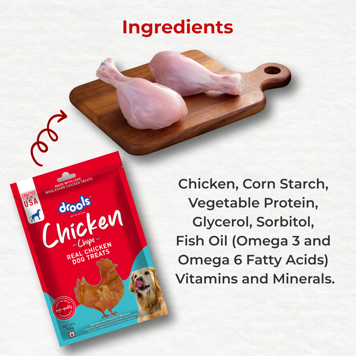 Drools Chicken Chips | Dry Dog Treats