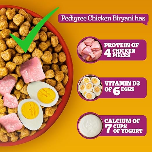 Pedigree Adult Chicken Biryani | Dry Dog Food