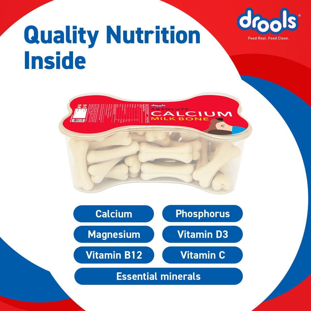 Drools Absolute Calcium Bone | Dry Dog Treats