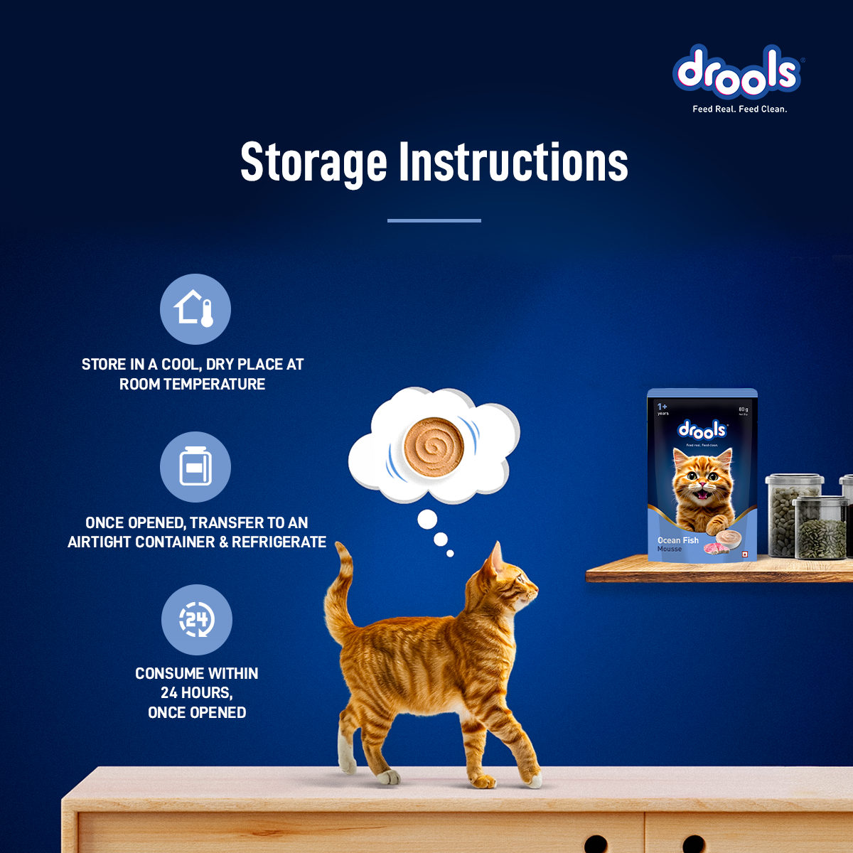 Drools Mousse Ocean Fish - 80 gm | Wet Cat Food