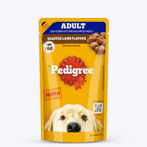 Pedigree Adult Roasted Lamb 130 gm | Wet Dog Food