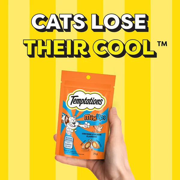 Temptations MixUps Chicken & Salmon Flavour | Dry Cat Treats