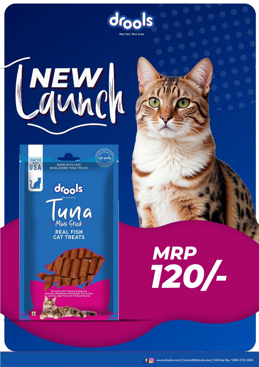 Drools Tuna Mini Sticks | Dry Cat Treats