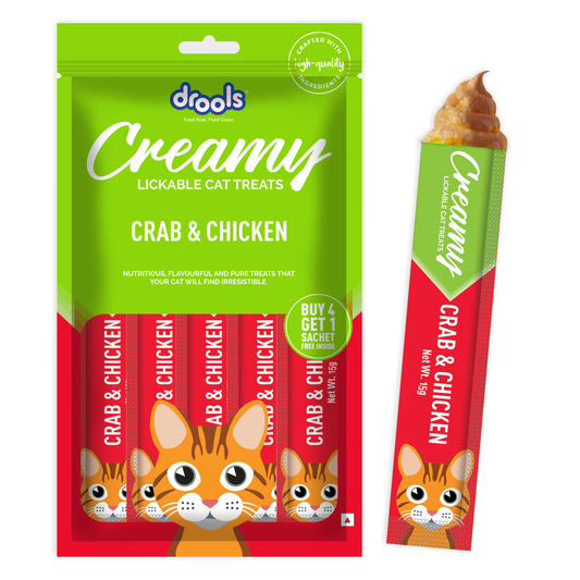 Drools Creamy Treat Crab & Chicken | Wet Cat Treats