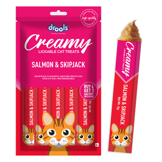 Drools Creamy Treat Salmon & Skipjack | Wet Cat Treats