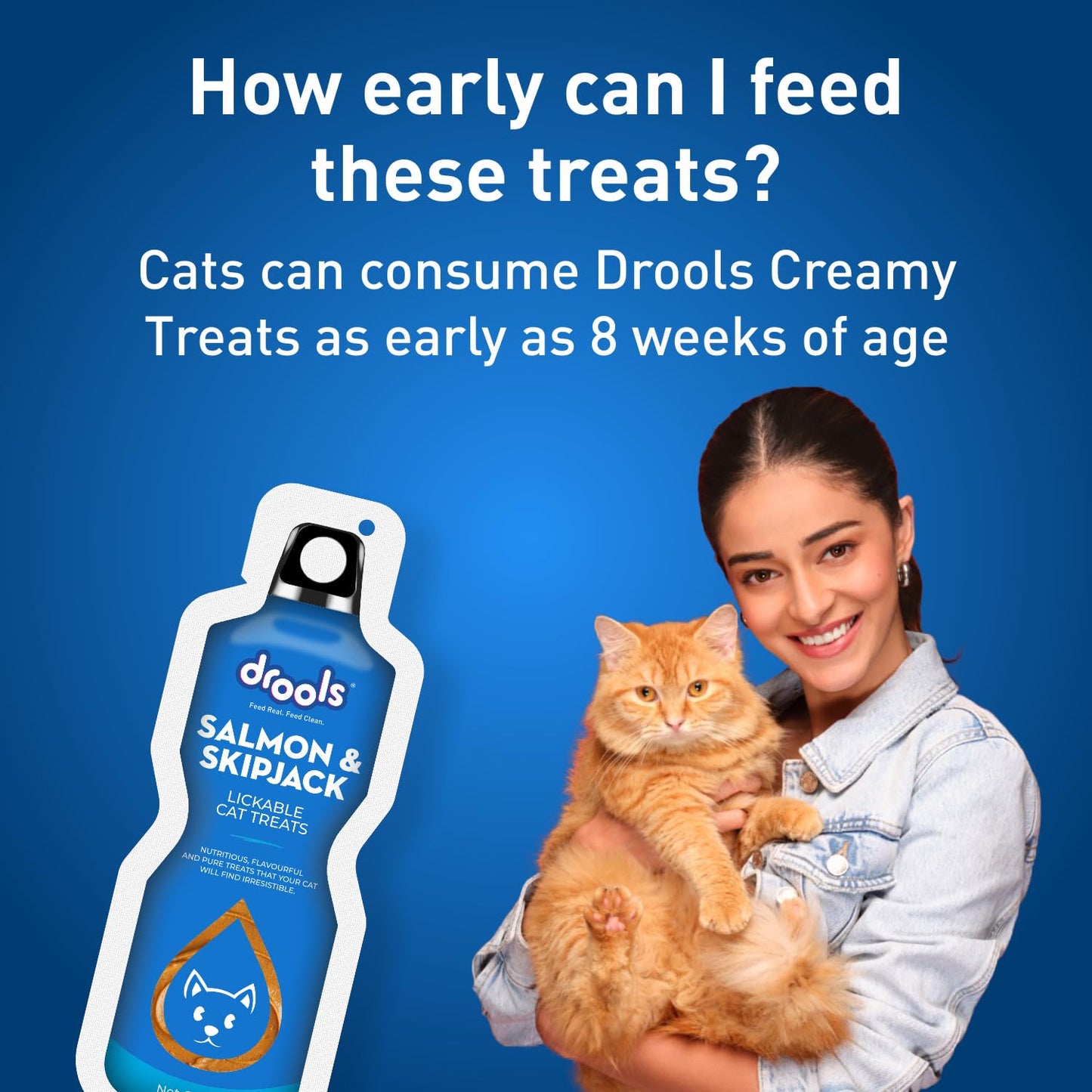 Drools Lickable Salmon & Skipjack | Wet Cat Treats