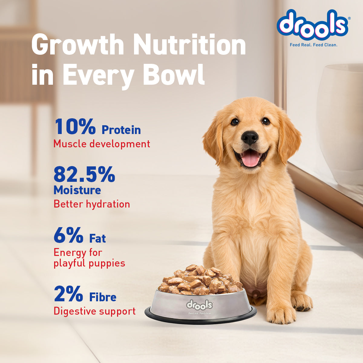 Drools Chicken & Liver Puppy Gravy | Wet Dog Food