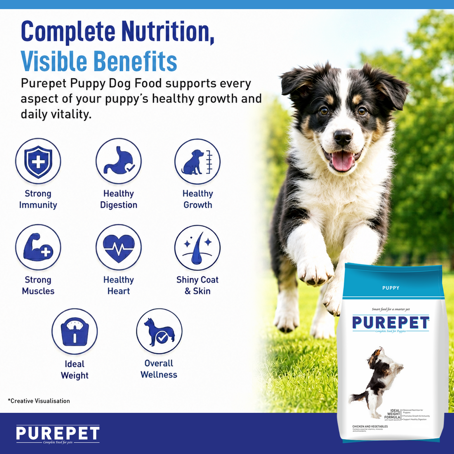 Purepet Puppy Chicken & Vegetable | Dry Dog Food