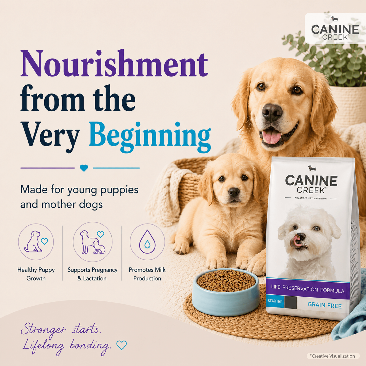 Canine Creek Starter | Dry Dog Food