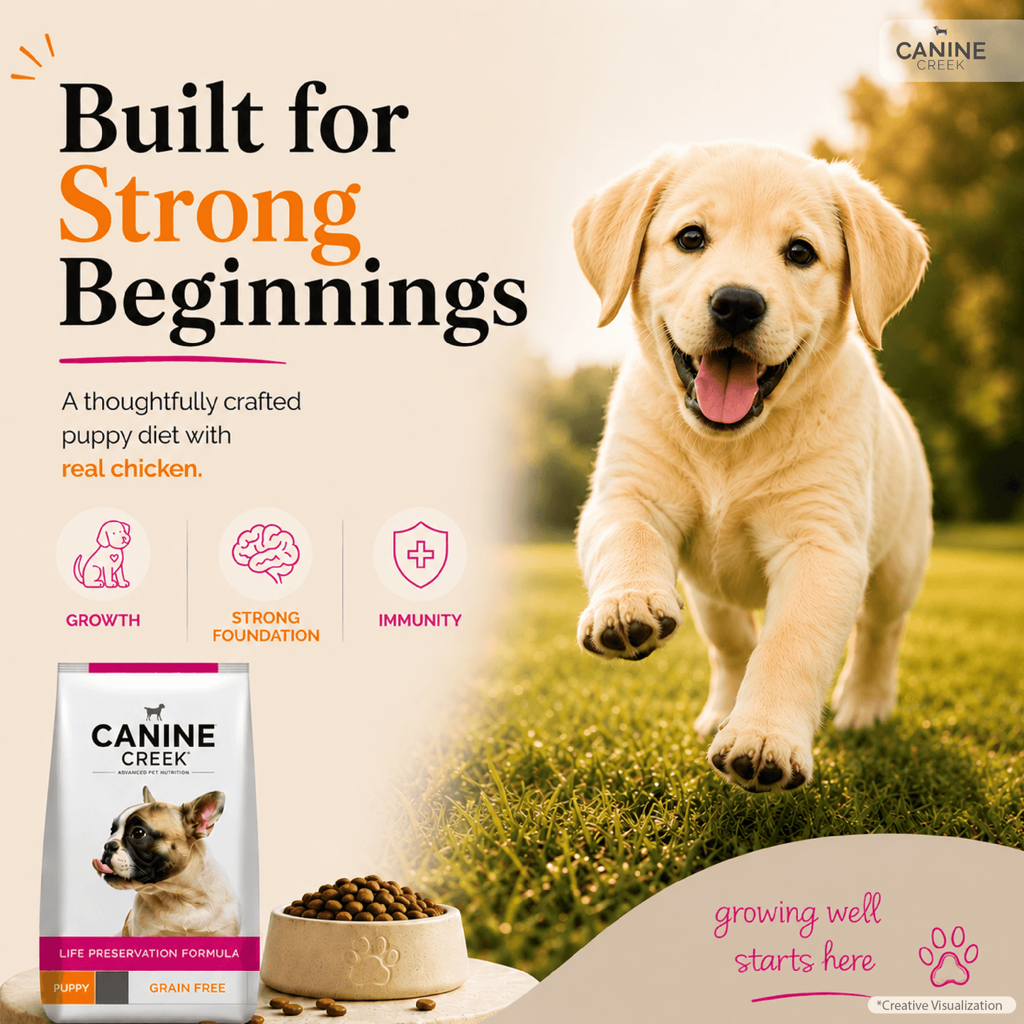 Canine Creek Puppy | Dry Dog Food