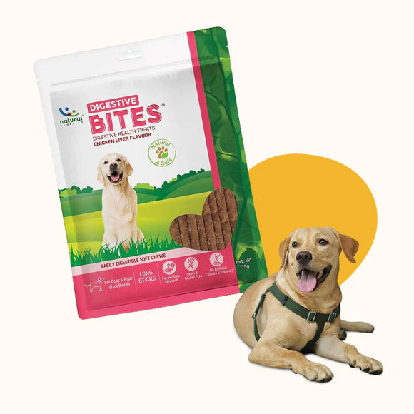 Natural Remedies Digestive Bites Chicken & Liver Flavor | Soft Dog Treats