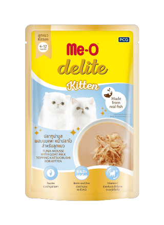 ME-O Delite Kitten Tuna Mousse with Goat Milk | Wet Cat Food