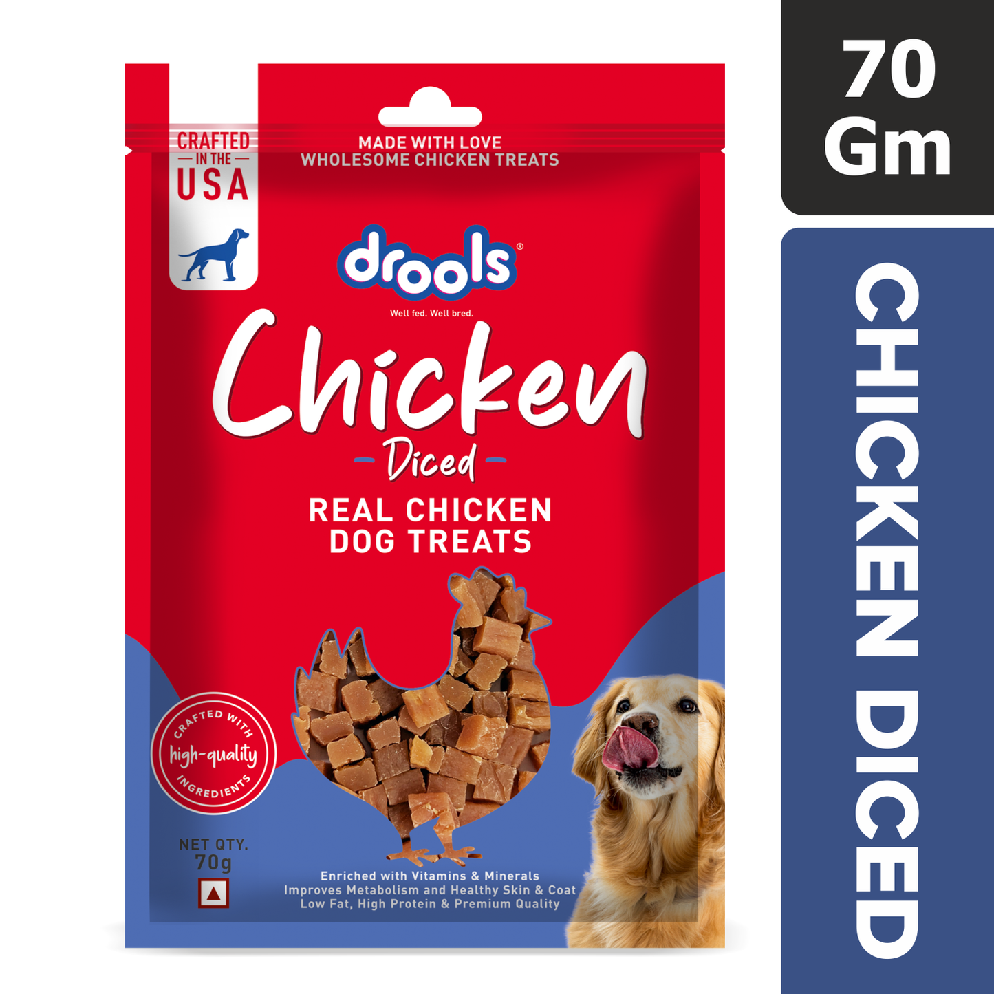Drools Chicken Diced | Dry Dog Treats - Nikhil Pet Store