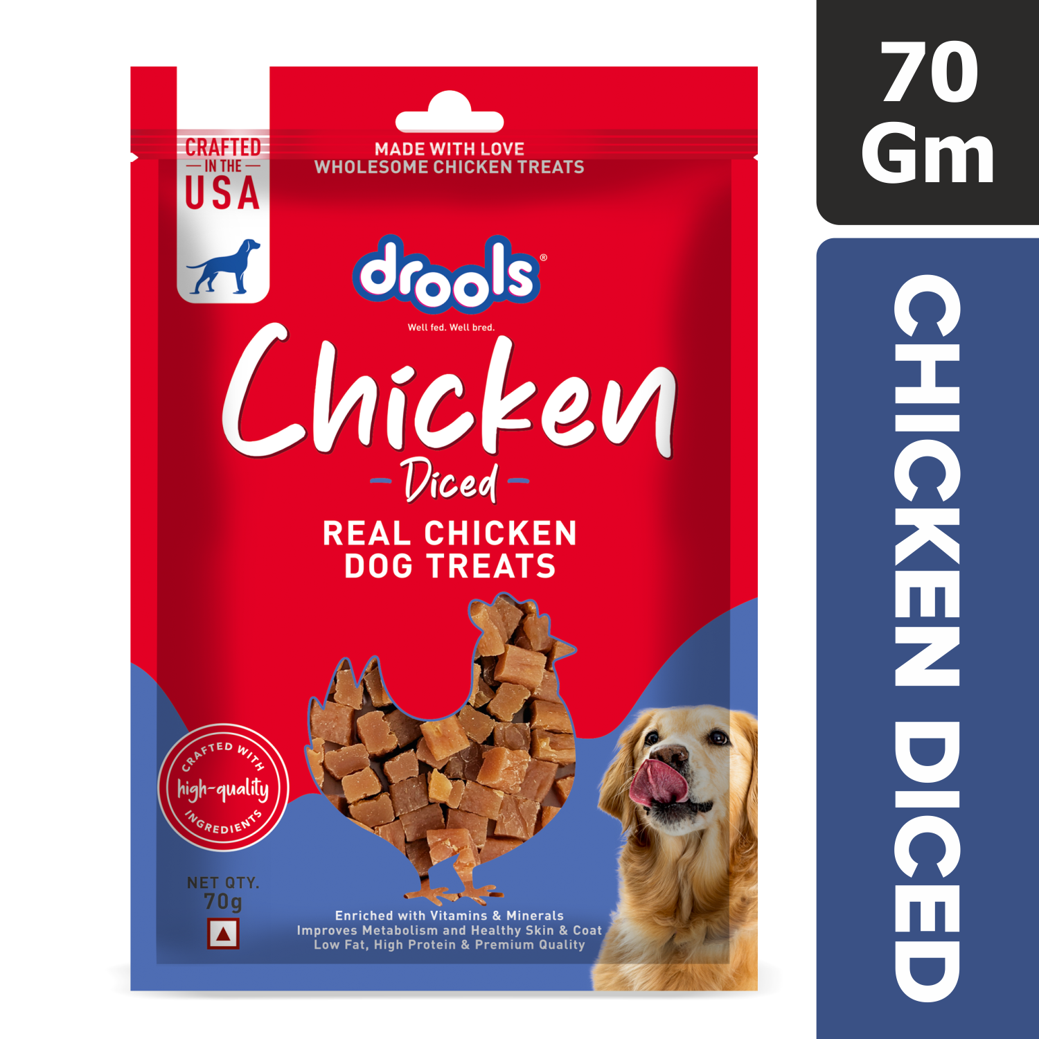 Drools Chicken Diced | Dry Dog Treats - Nikhil Pet Store