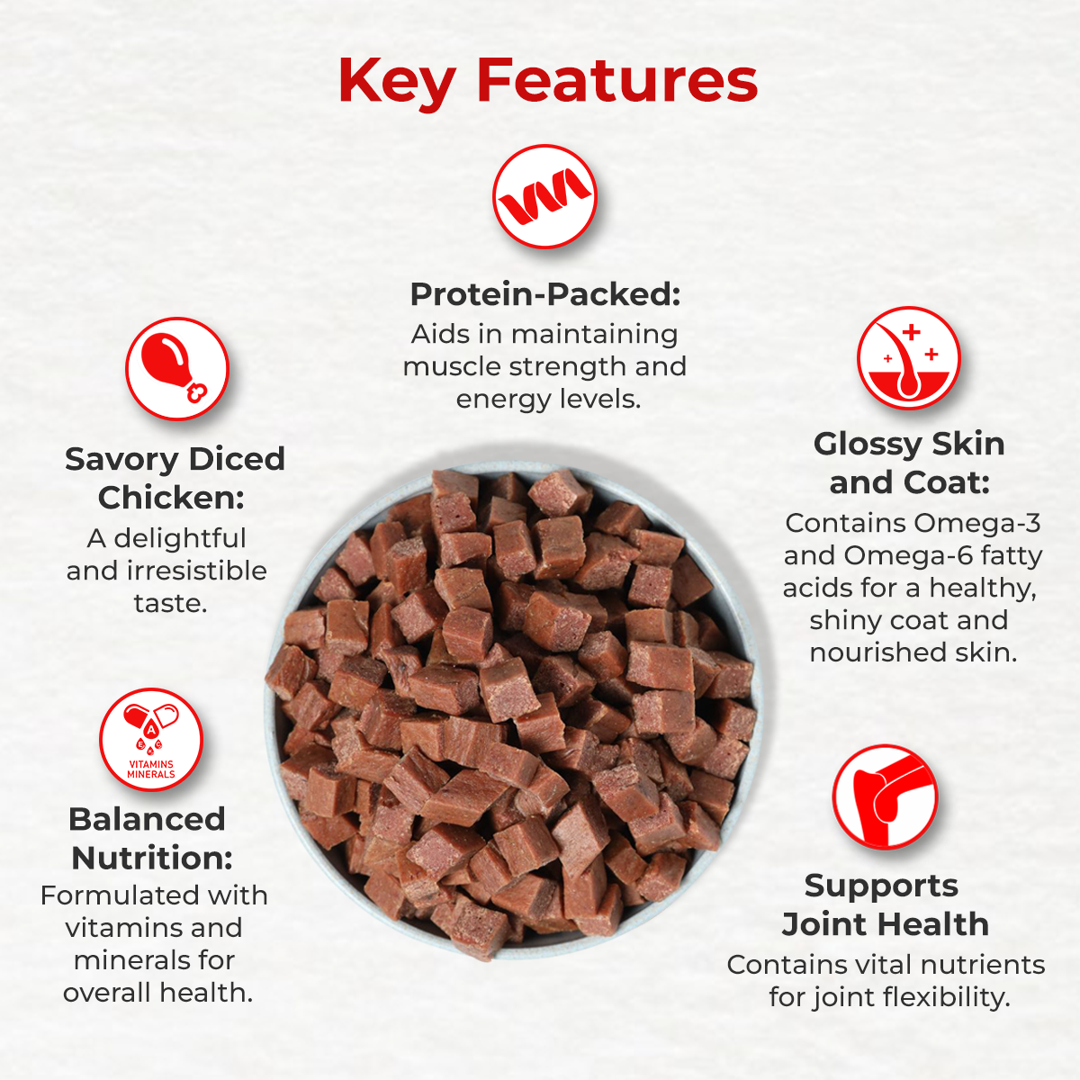 Drools Chicken Diced | Dry Dog Treats