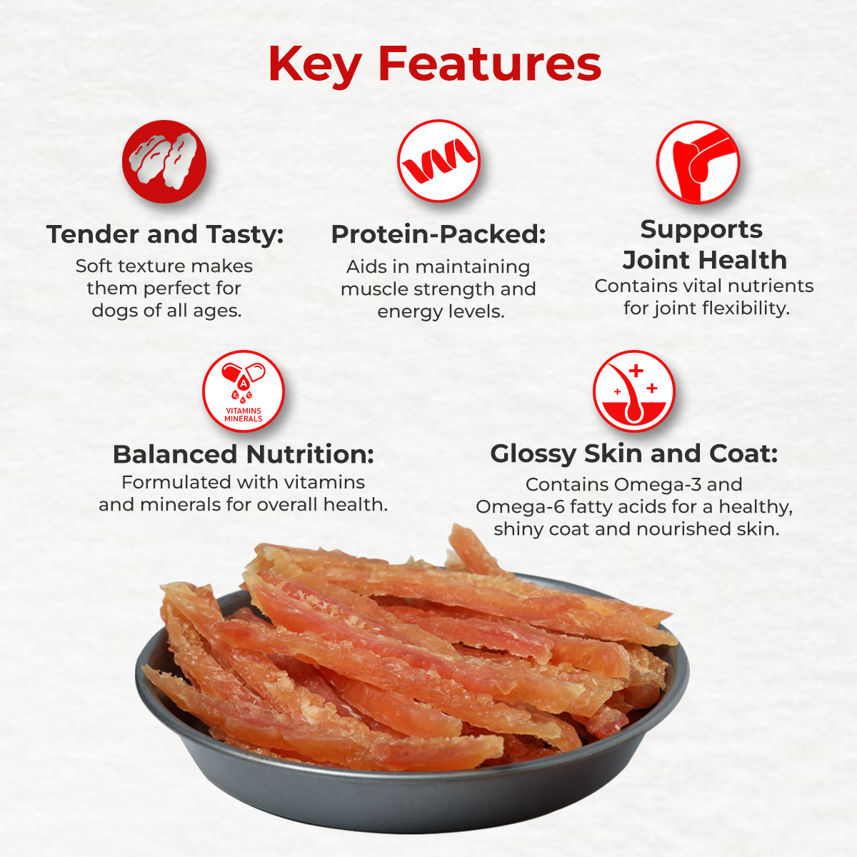 Drools Chicken Roast Strips | Dry Dog Treats