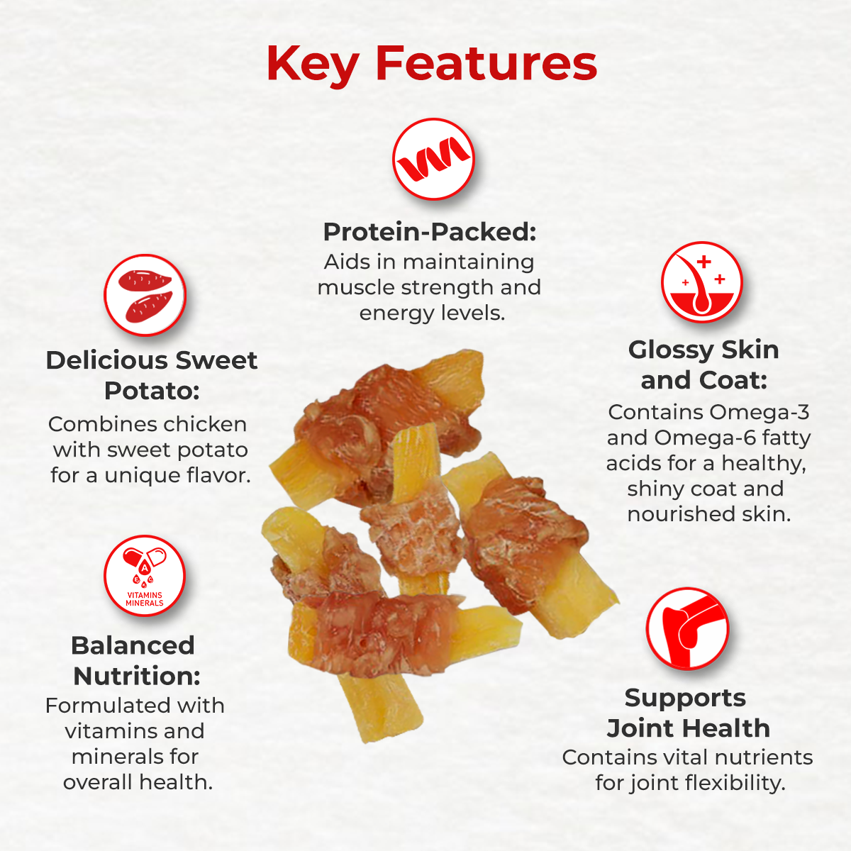 Drools Chicken and Sweet Potato Twined | Dry Dog Treats