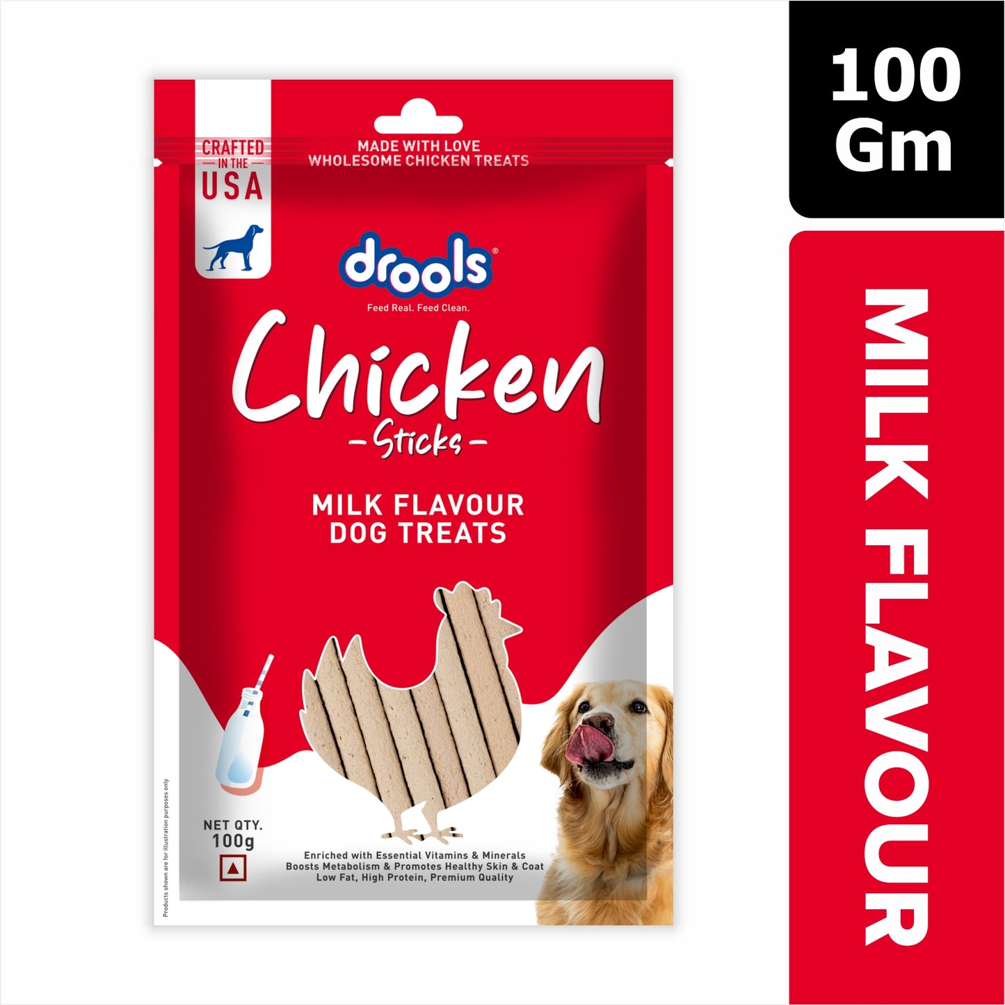 Drools Chicken Milk Sticks | Dry Dog Treats
