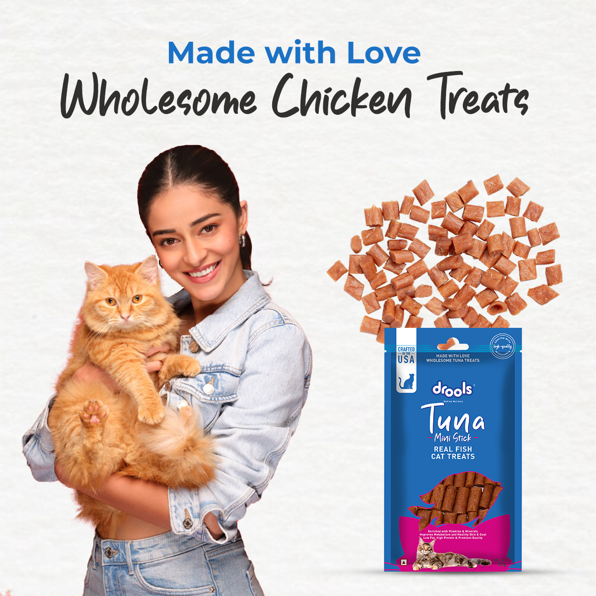 Drools Tuna Mini Sticks | Dry Cat Treats