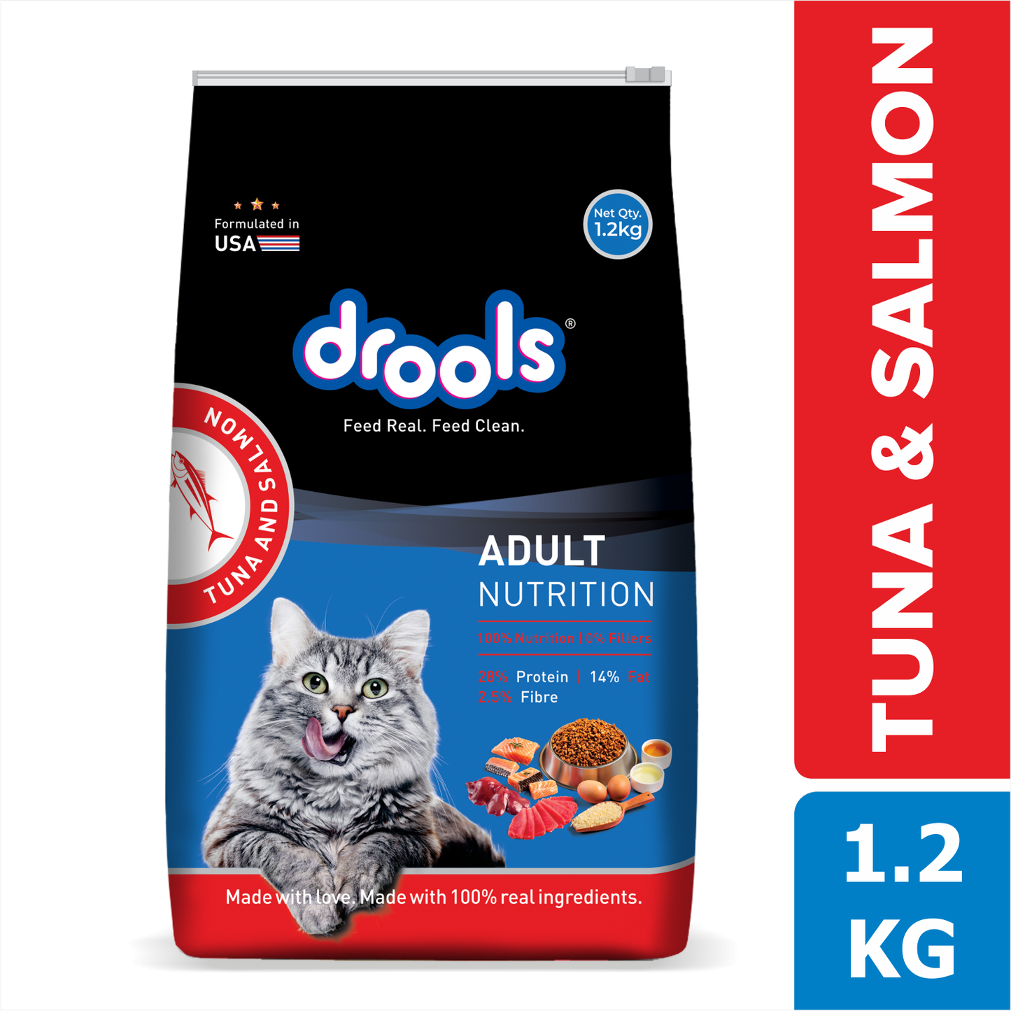 Drools Adult Tuna & Salmon | Dry Cat Food