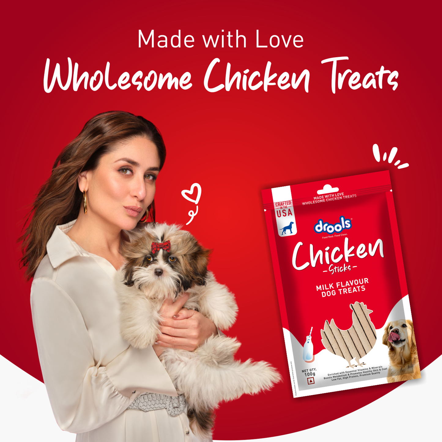 Drools Chicken Milk Sticks | Dry Dog Treats