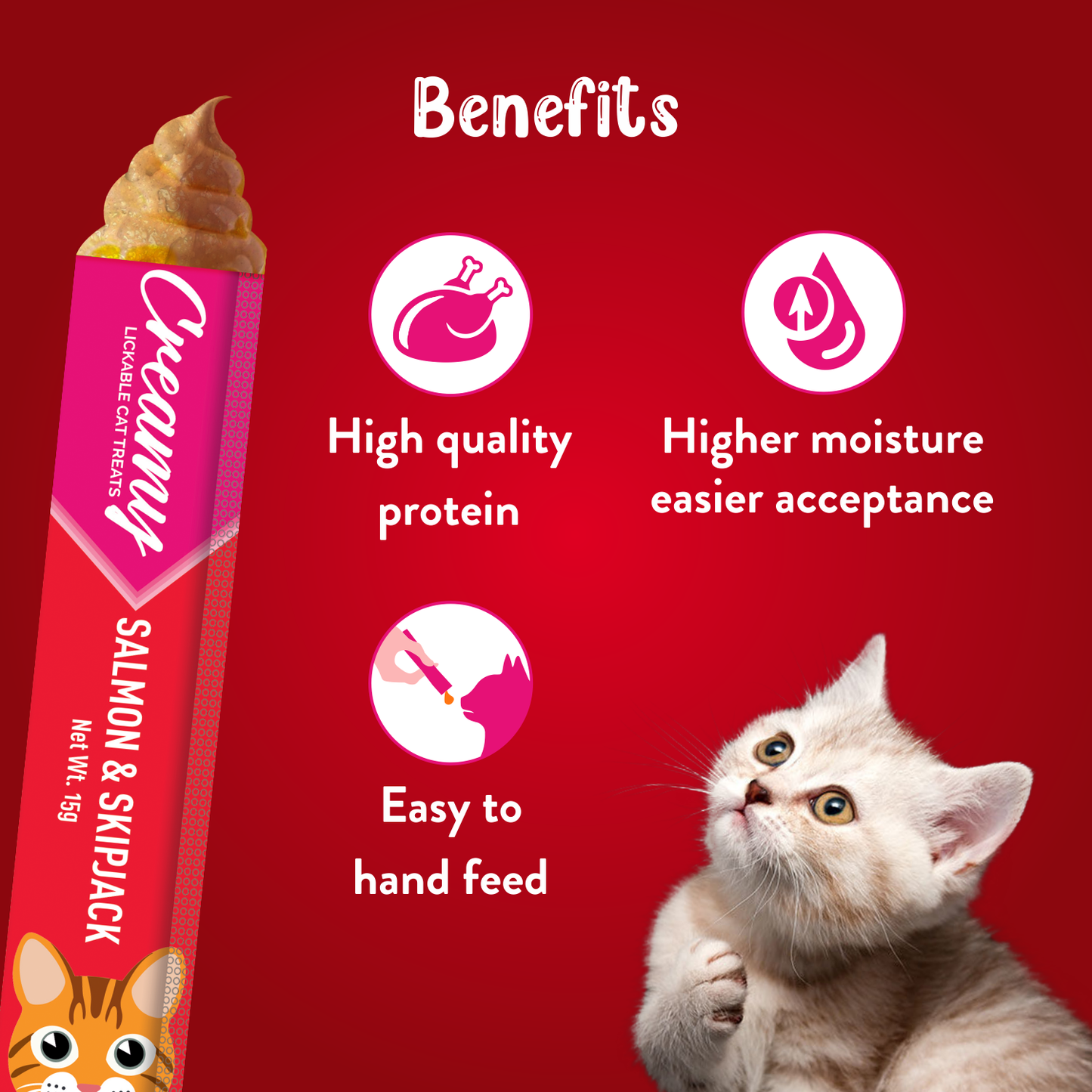 Drools Creamy Treat Salmon & Skipjack | Wet Cat Treats