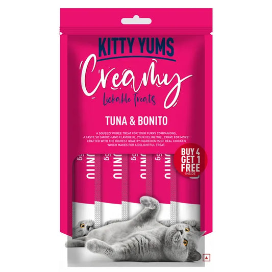 Kitty Yums Tuna & Bonito Creamy Treat | Wet Cat Treats