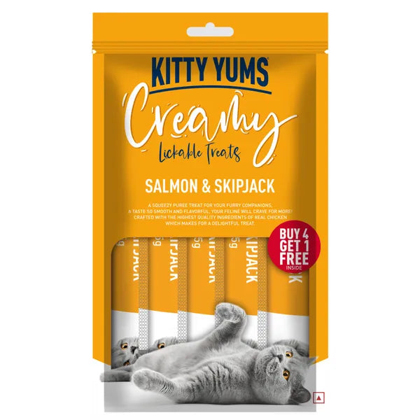 Kitty Yums Salmon & Skipjack Creamy Treat | Wet Cat Treats