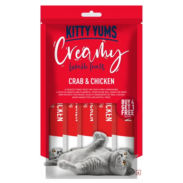 Kitty Yums Crab & Chicken Creamy Treat | Wet Cat Treats