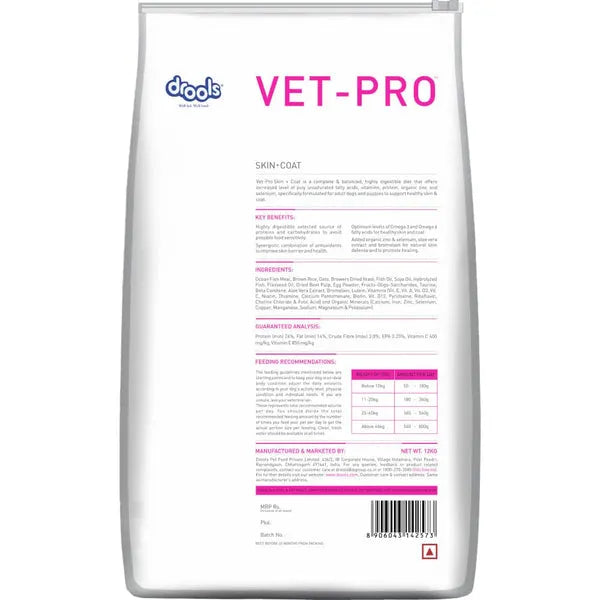 Drools Vet-Pro Skin + Coat | Dry Dog Food