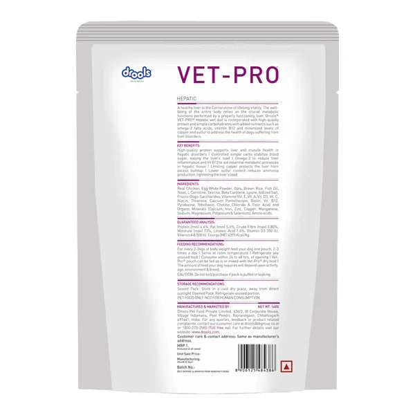 Drools Vet-Pro Hepatic Gravy | Wet Dog Food