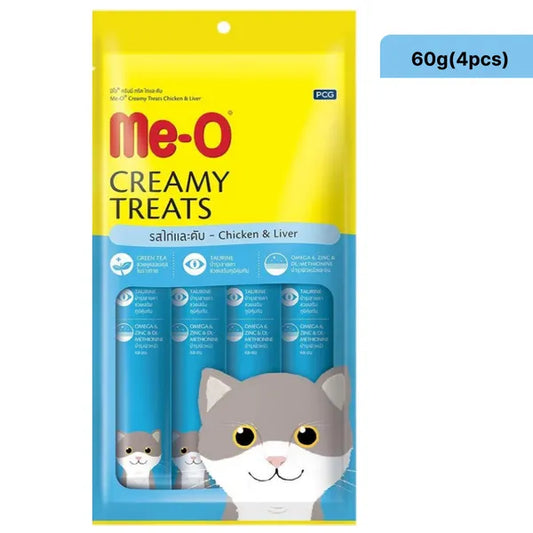 ME-O Creamy Treat Chicken & Liver Flavor | Wet Cat Treats - Nikhil Pet Store