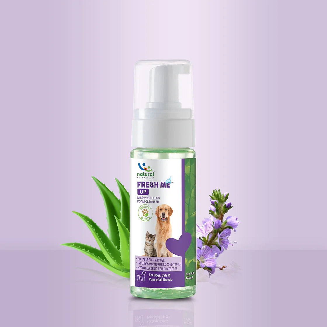 Natural Remedies Fresh Me Up Foam Cleanser | Pet Grooming Supplies