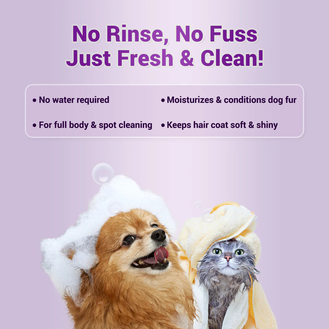 Natural Remedies Fresh Me Up Foam Cleanser | Pet Grooming Supplies