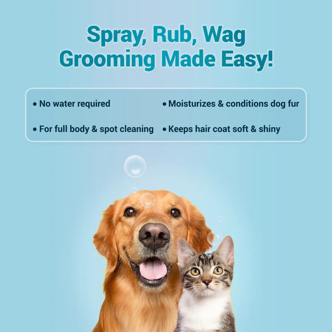 Natural Remedies Fresh Me Up Bloom Waterless Pet Shampoo (Lavender) | Pet Grooming Supplies