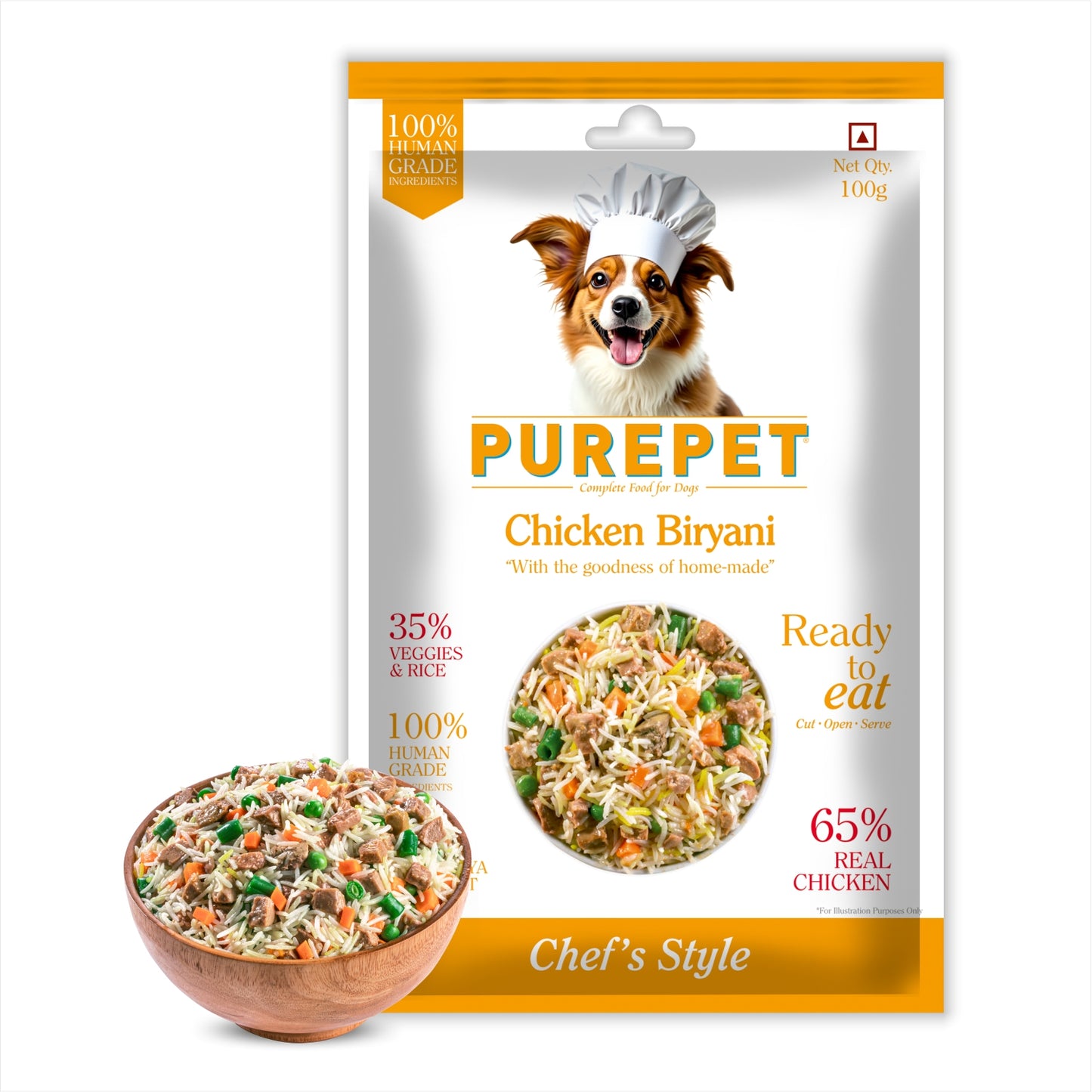 Purepet Chicken Biryani | Fresh Dog Food