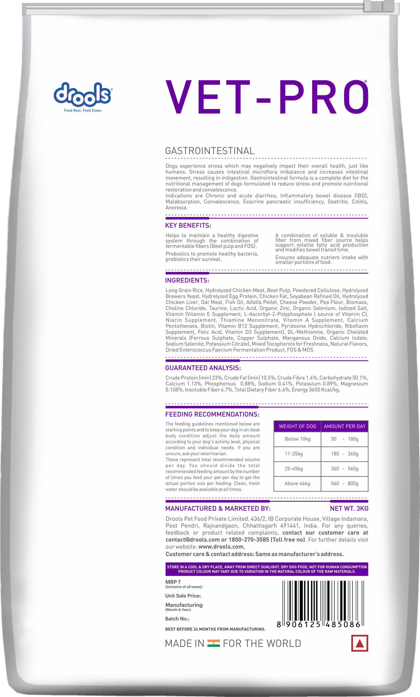 Drools Vet-Pro Gastrointestinal | Dry Dog Food